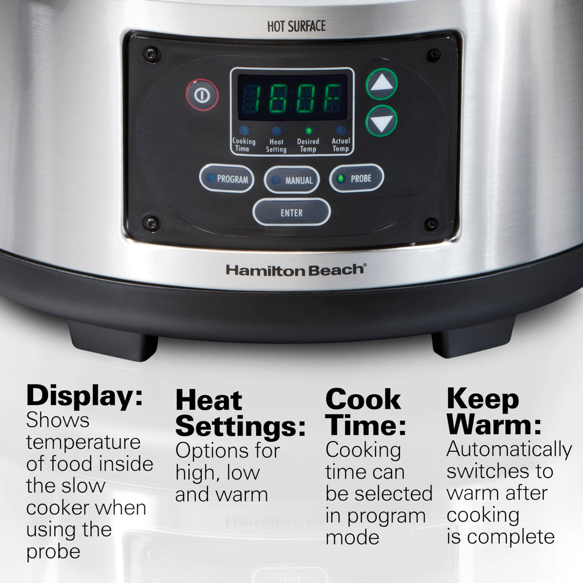 Portable 6 Quart Programmable Slow Cooker S33266