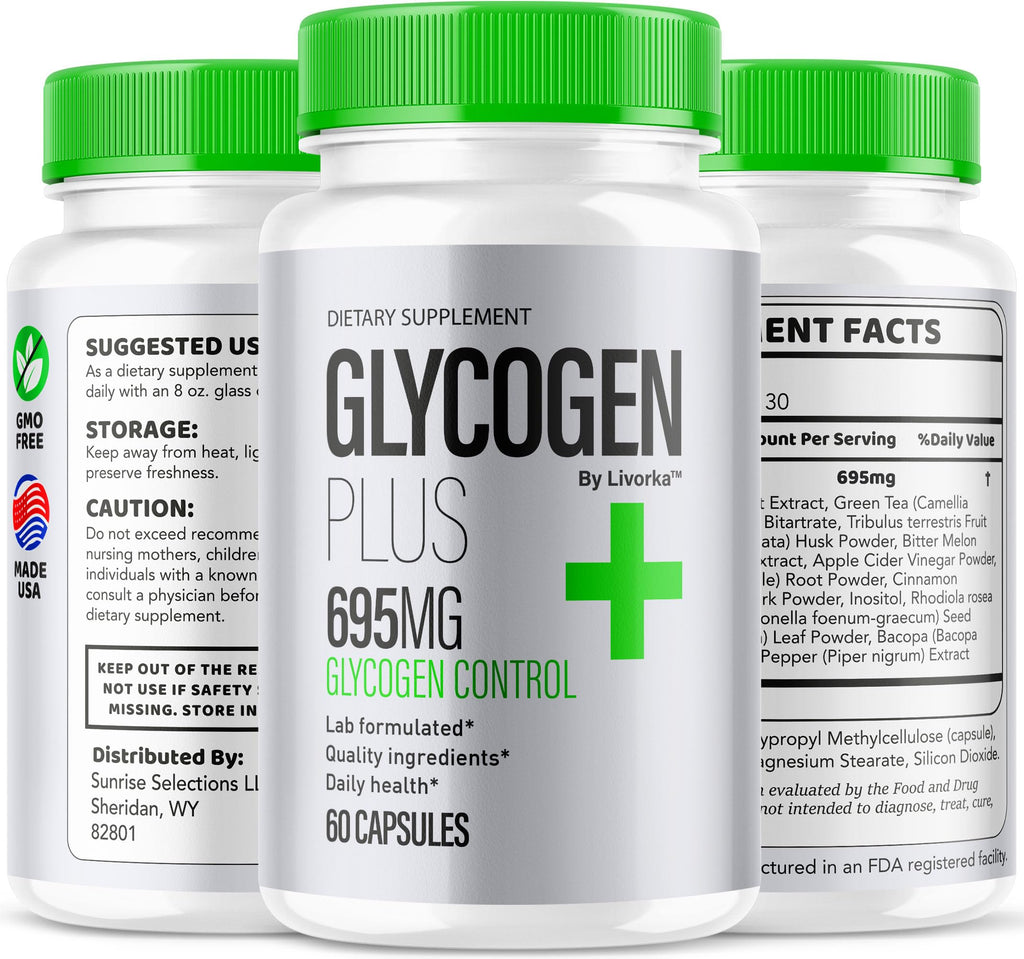 All Natural Glycogen Support Capsules, 180 Capsules T12877