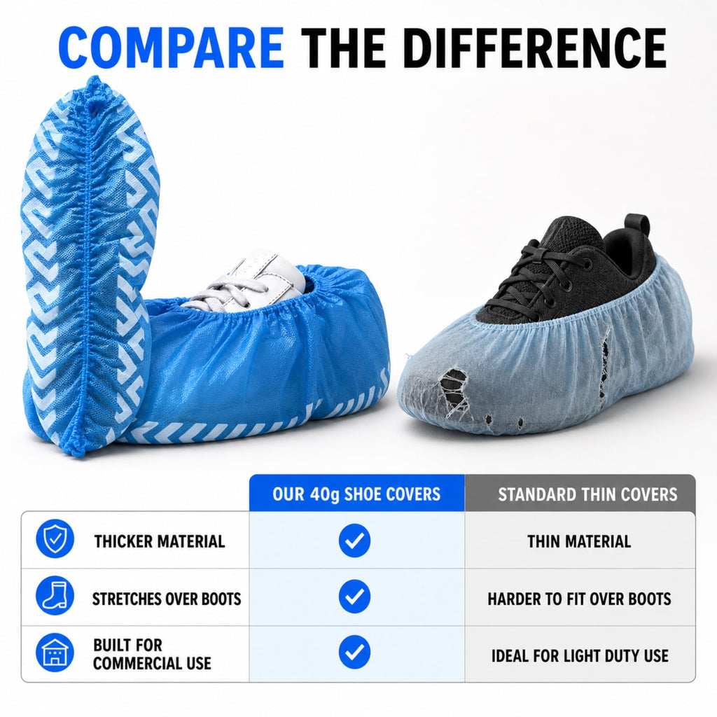 Blue Disposable Shoe Covers 100 Pack XL L67673