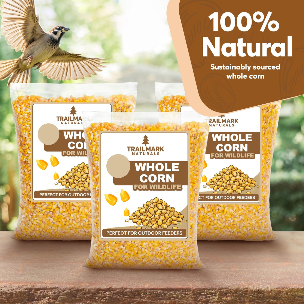 Whole Corn 20 LB Bird Seed & Wildlife Feed W778