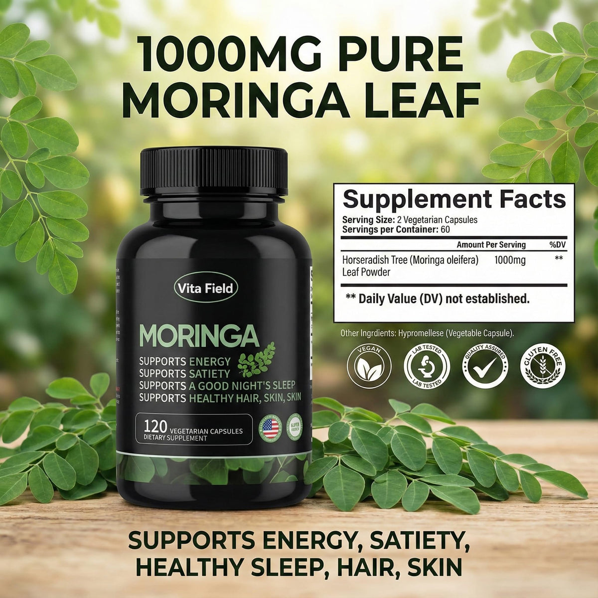 Moringa Capsules 1000mg F55985