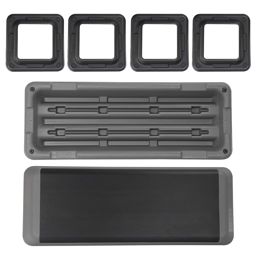 43 Inch Adjustable Aerobic Step Platform with 4 Risers A35722