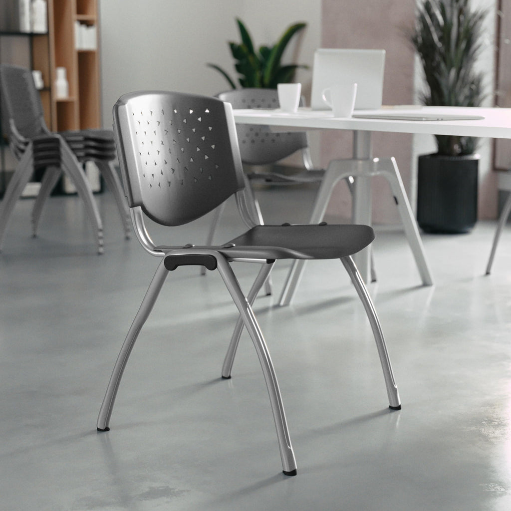 Gray Plastic Stack Chair K1514
