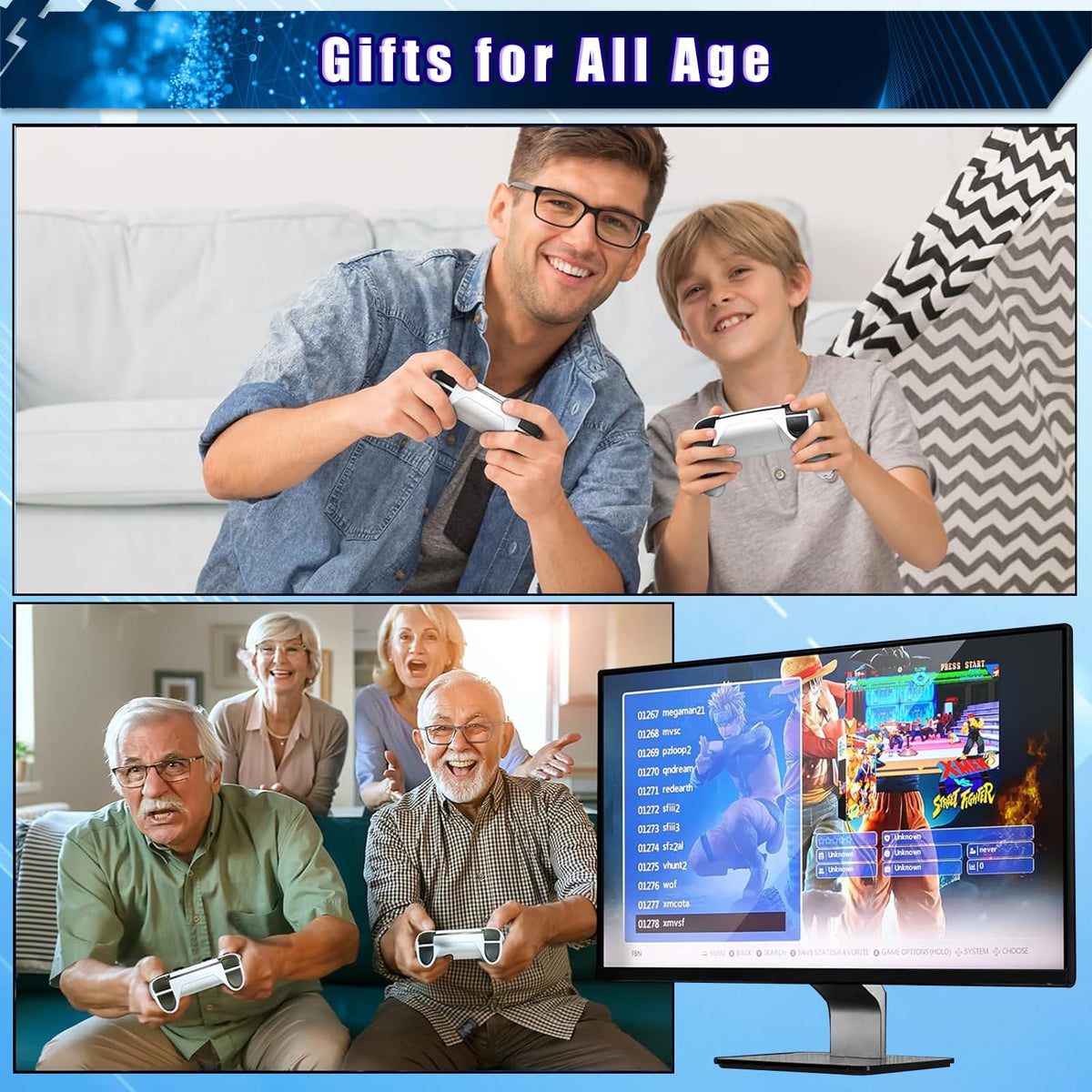Wireless Retro Gaming Console Built-in 20,000+ Games A485