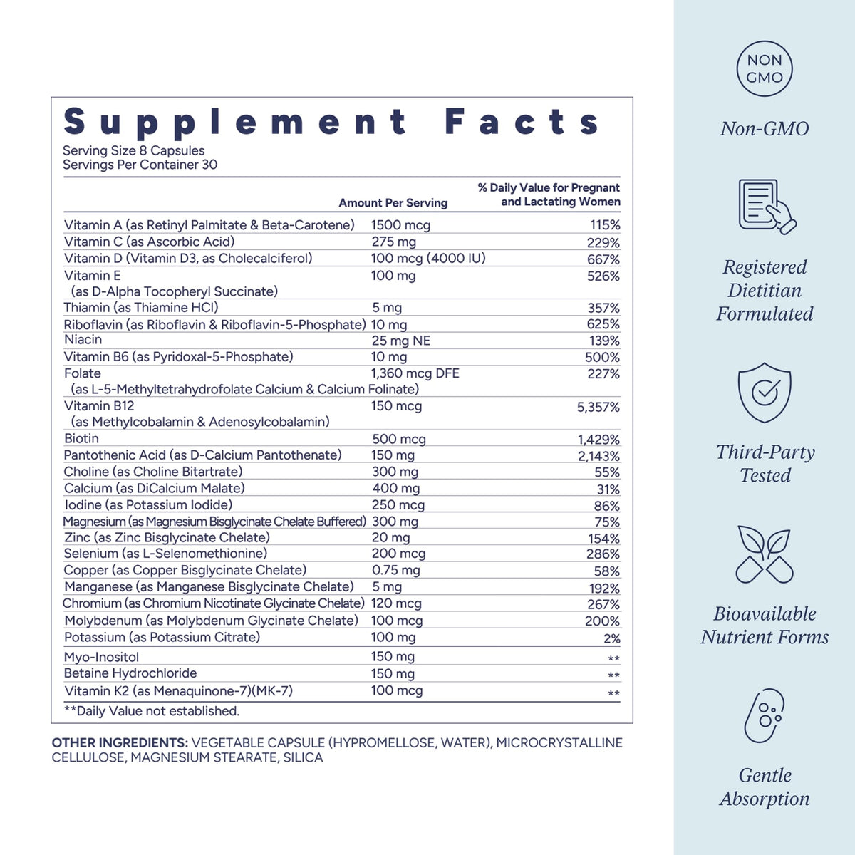 Prenatal Essentials 30 Servings Y2287