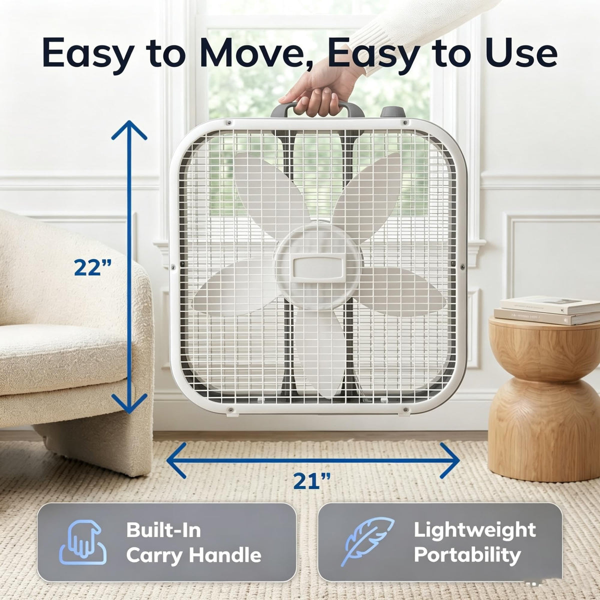 20" 3-Speed Weather-Resistant Box Fan L61775
