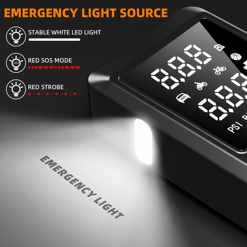 Car Battery Jump Starter with Air Compressor 4000A 150PSI 20000mAh B375