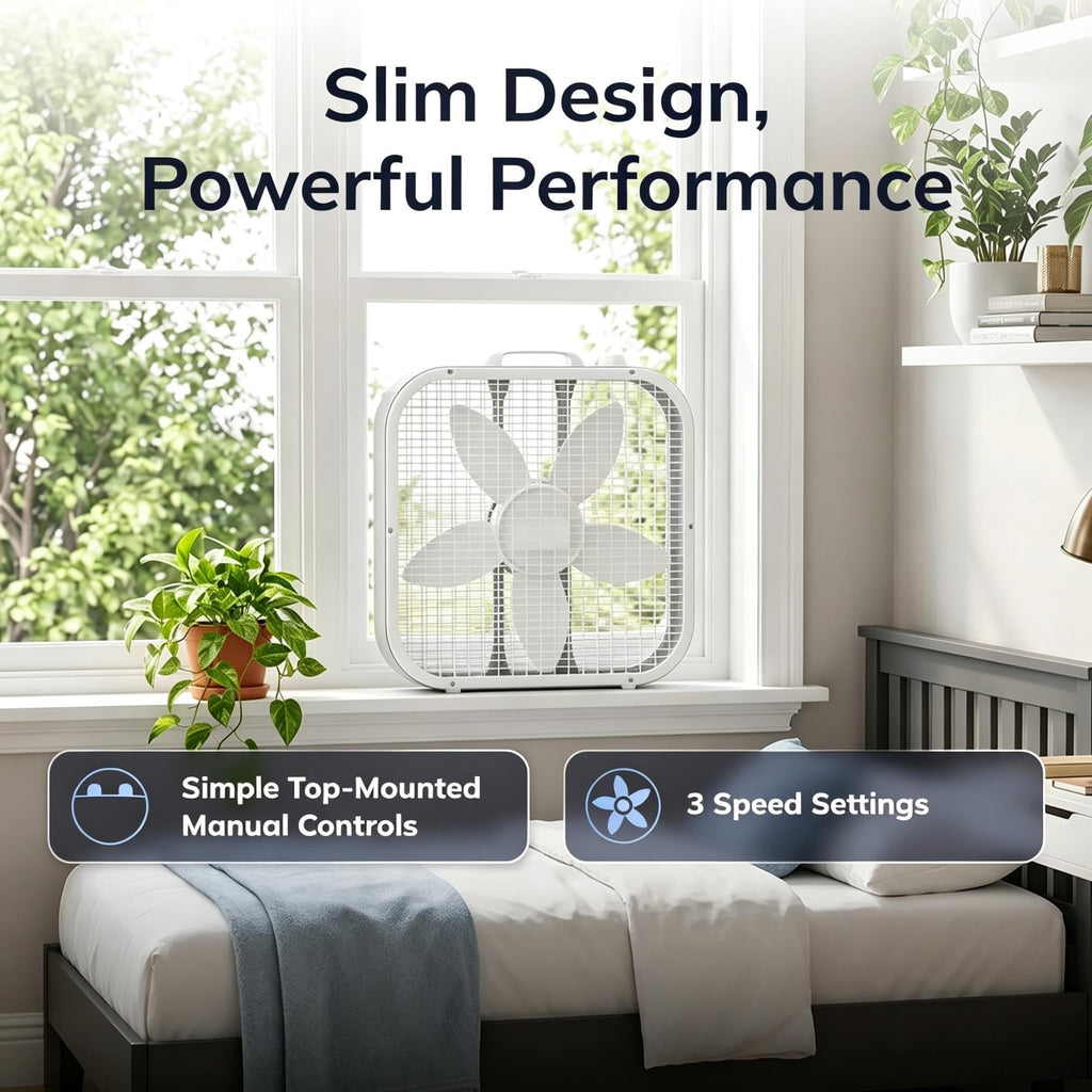 20" 3-Speed Weather-Resistant Box Fan L61775
