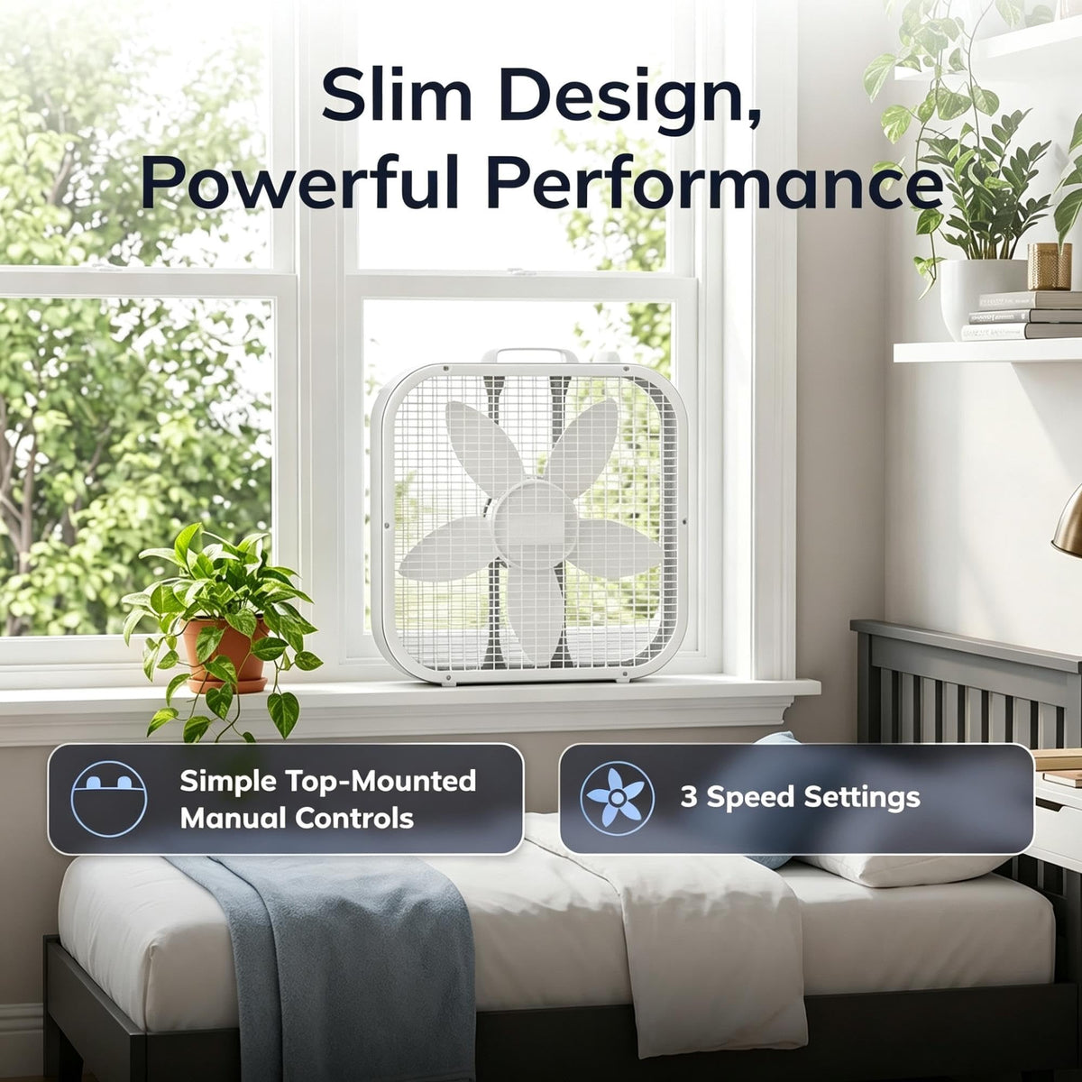 20" 3-Speed Weather-Resistant Box Fan L61775