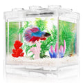 0.6 Gallon Betta Fish Tank Aquarium Kit with LED Lighting A354906