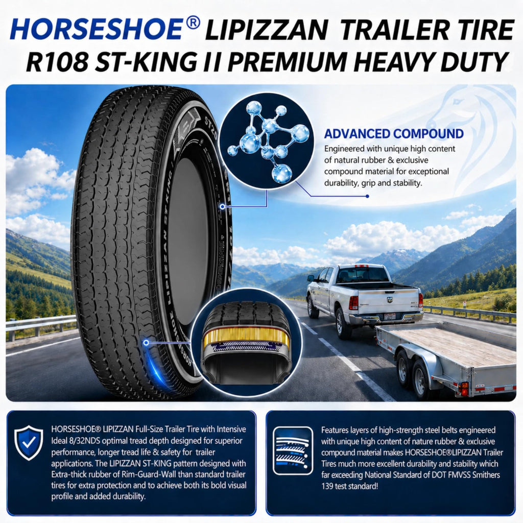 ST205/75R15 10-Ply Trailer Tires B7045