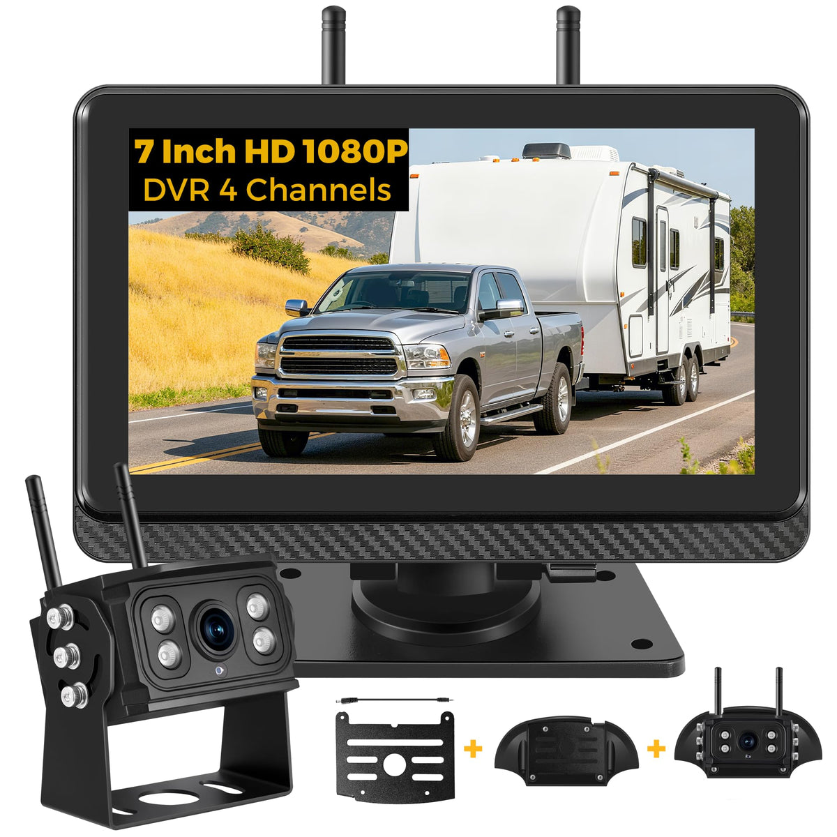 Wireless Backup Camera with 7" Monitor and 1080P Camera P977941