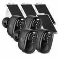 5GHz/2.4G Wireless Outdoor Security Cameras with Solar Panels F49901