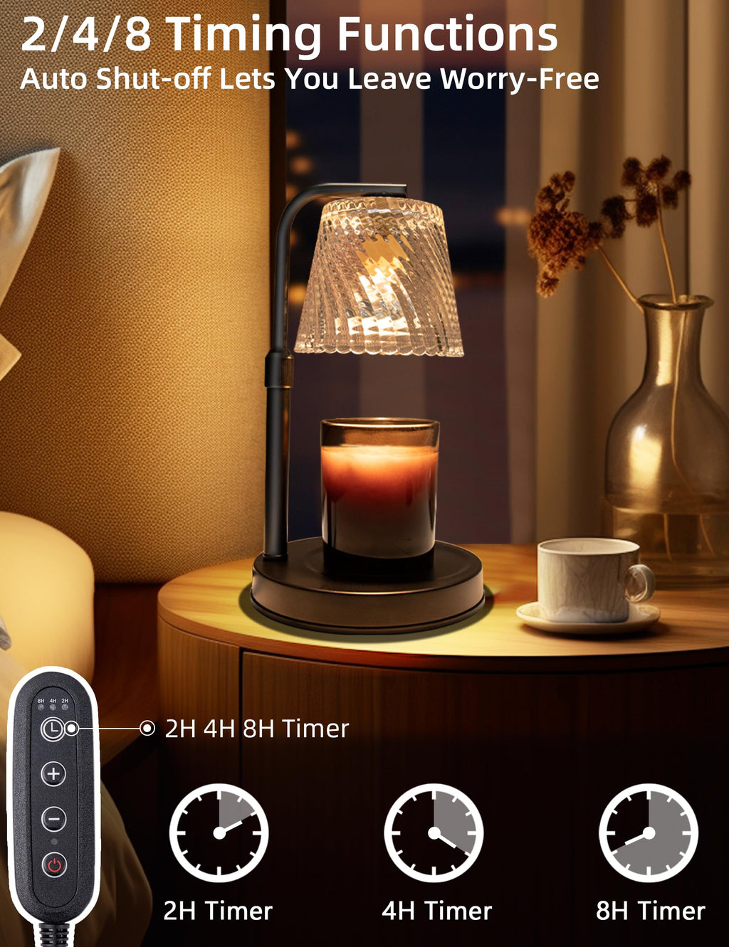 Candle Warmer Lamp with Timer Dimmable V3555
