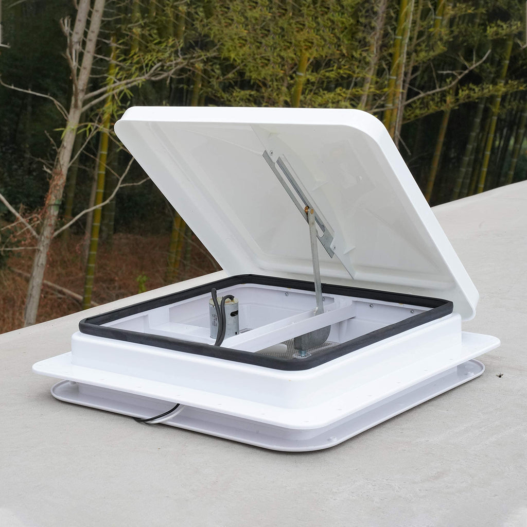 2 Pack 14 Inch White RV Roof Vent Cover A208471