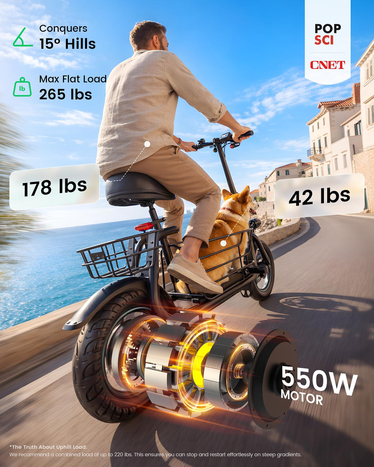 Electric Scooter with Seat X67692