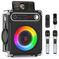 Bluetooth Speaker with Two Wireless Microphones O3965