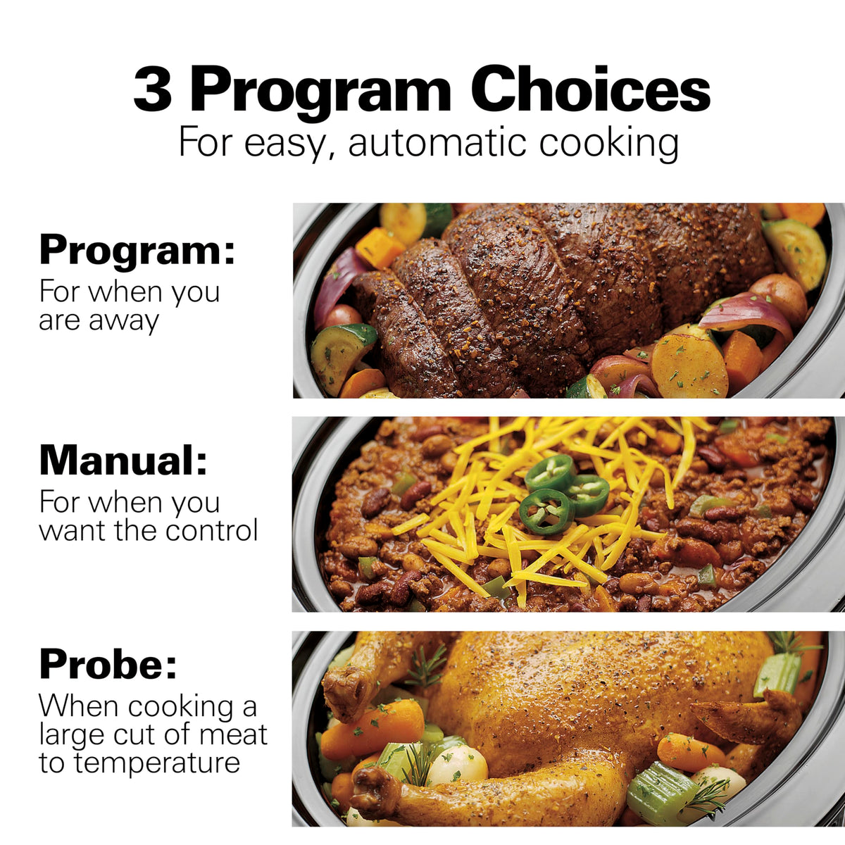 Portable 6 Quart Programmable Slow Cooker S33266