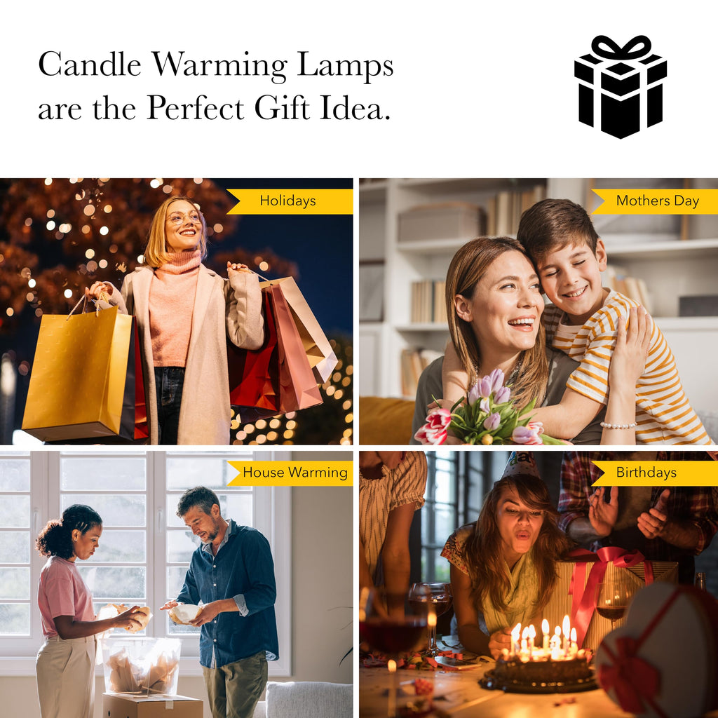 Flameless Candle Warmer Lamp with Adjustable Timer & Dimmable Light D4066