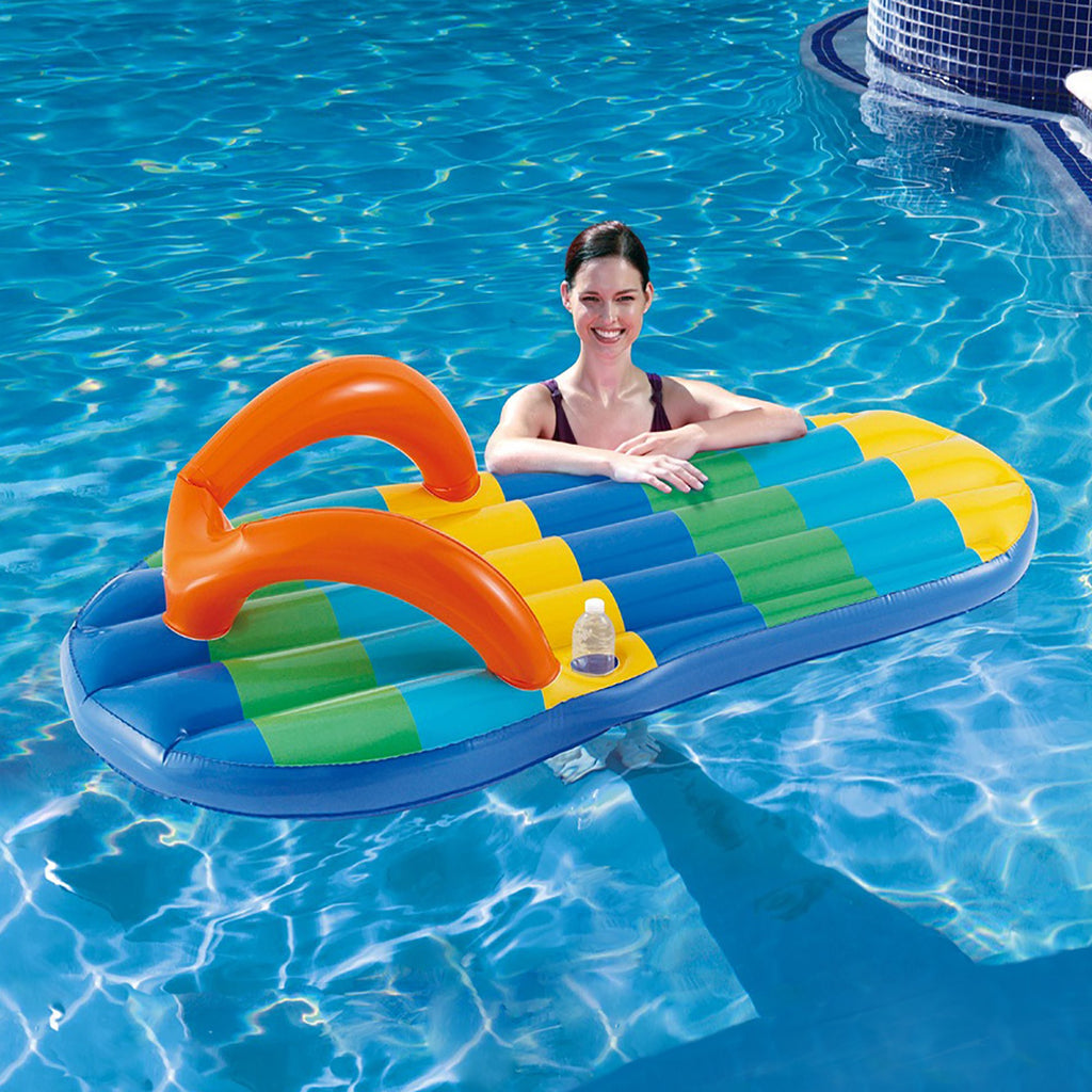 Striped Flip Flop Inflatable Pool Float Z429
