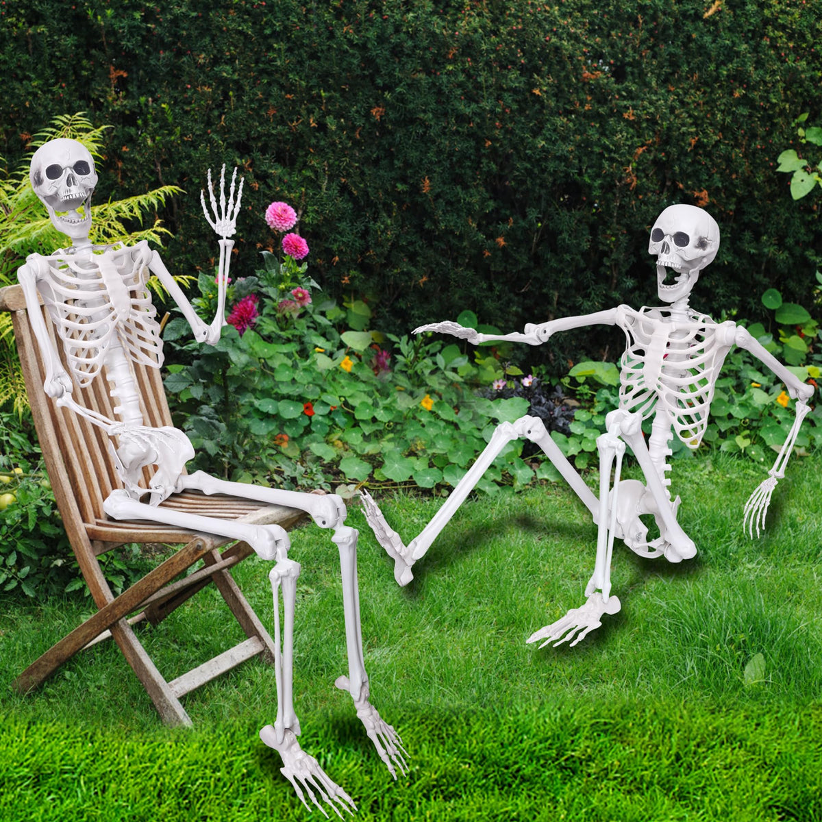 5.4ft Posable Full Body Skeleton E938331