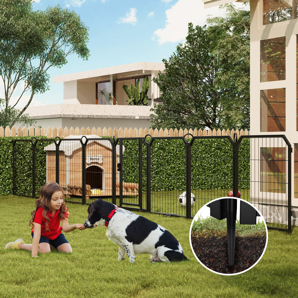 32 Inch 16 Panel Metal Dog Playpen F32432
