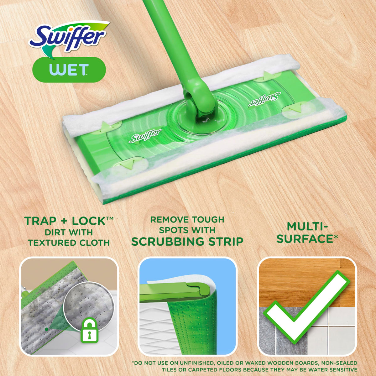 Wet Pads Refill Floor Cleaner 24ct Z201777